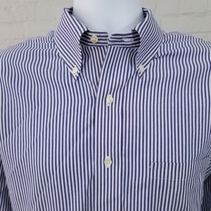 BROOKS BROTHERS Mens Long Sleeve Button Front Sz17